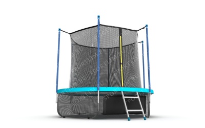 Батут с внутренней сеткой и лестницей EVO JUMP Internal 10ft (Wave) + нижняя сеть